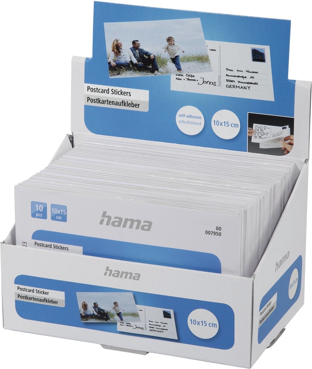 Hama 1x10 briefkaartstickers 10x15 7950
