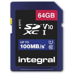 Sdxc kaart integral v30 64 gb
