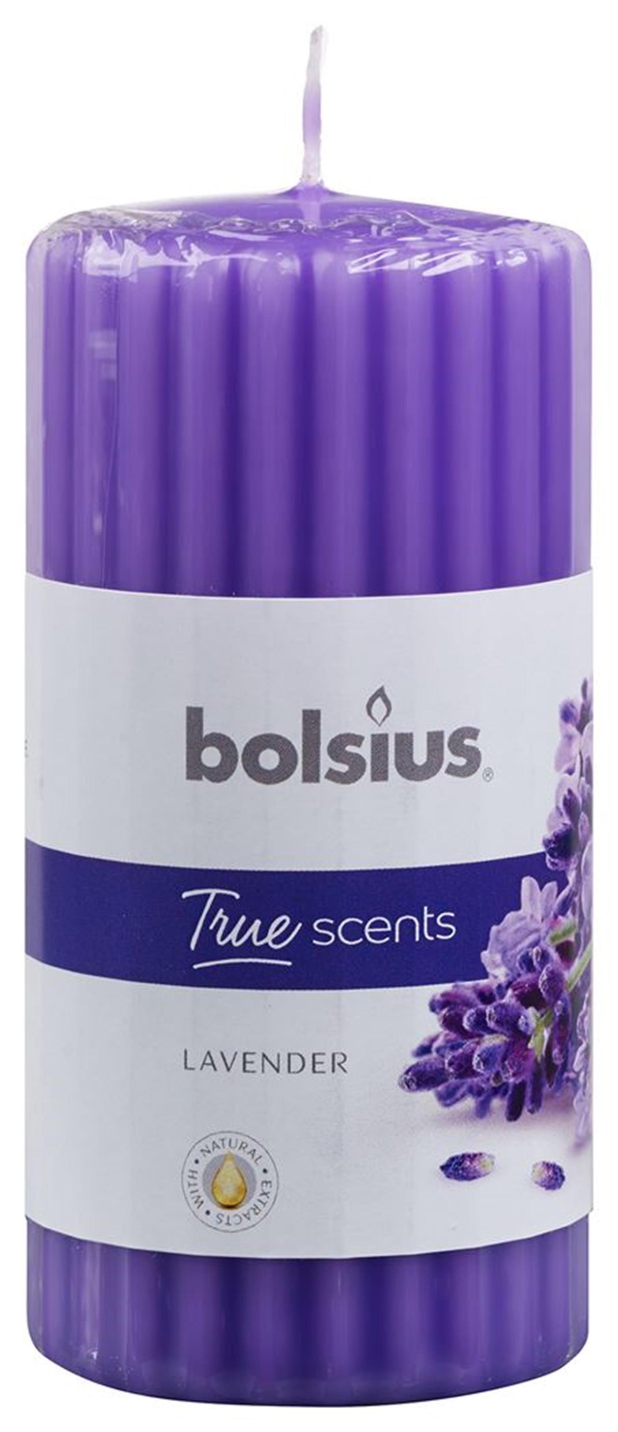 Bolsius stompkaars geur lavendel 120 58