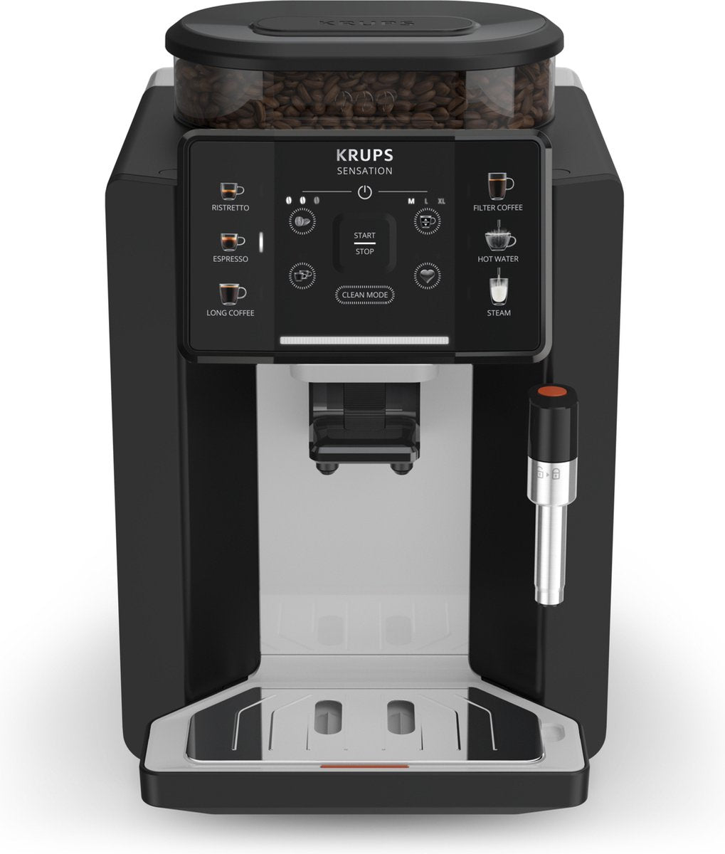 Krups sensation ea910a ea910a volautomatische espressomachine zwart nube