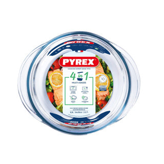 Merkloos sans marque pyrex ovenschaal met deksel 1,6l en 0,5l