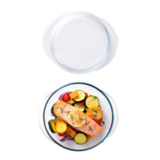 Merkloos sans marque pyrex ovenschaal met deksel 1,6l en 0,5l