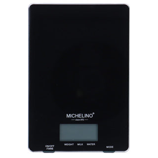 Michelino digitale keukenweegschaal 90664 zwart | 2 stuks