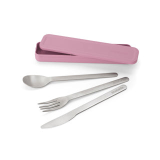 Make en take bestekset 3 delig lilac pink | 2 stuks