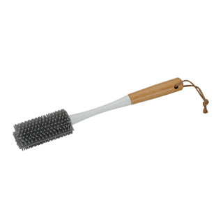 Clean home flessenborstel bamboe en siliconen rond | 6 stuks