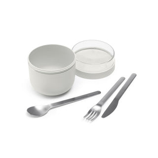 Brabantia yoghurtbeker make take 0,5l lichtgrijs | 2 stuks