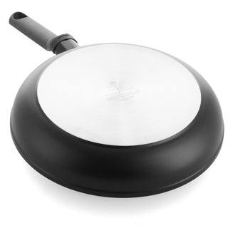 Bk easy induction koekenpan 30cm - pfas-vrije antikleeflaag - koekenpan inductie - keramische pan - ovenbestendig tot 160°c - koudgrepen - zwart
