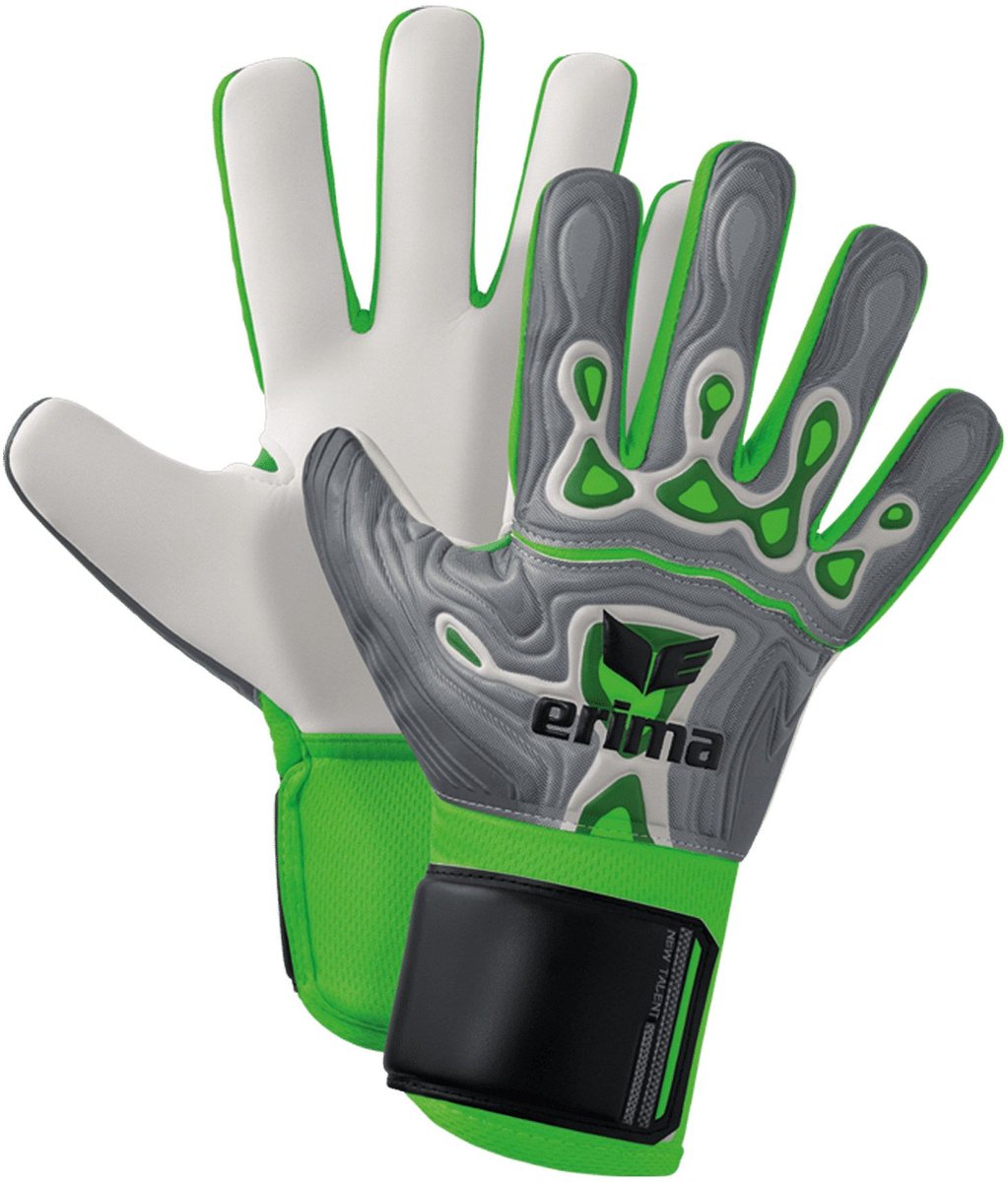 Erima flex-ray new talent keepershandschoenen kinderen - grijs groen | maat: 7