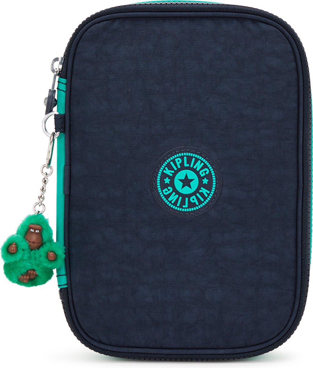 Kipling 100 pens etui blue green