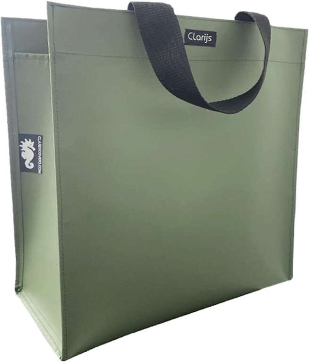 Clarijs shoppertas pvc 23l matt olijf