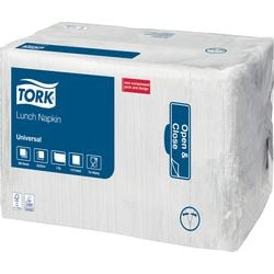 Servetten tork wit 1-laags