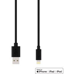 Lightning kabel xlayer premium mfi 1,2 m zwart