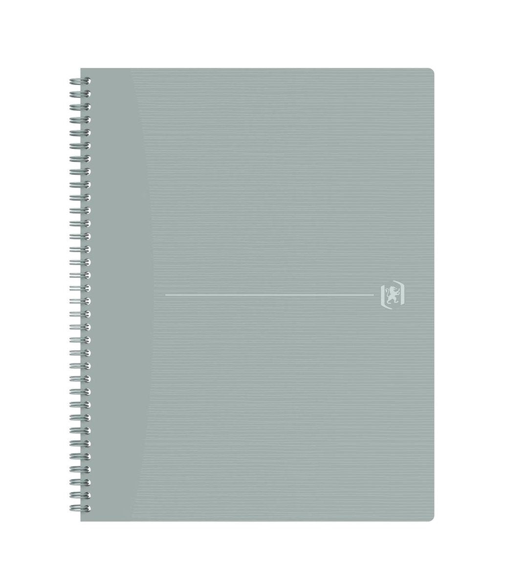Oxford origins - duurzaam notitieboek - a4+ - gelijnd - 70 vel - grijs