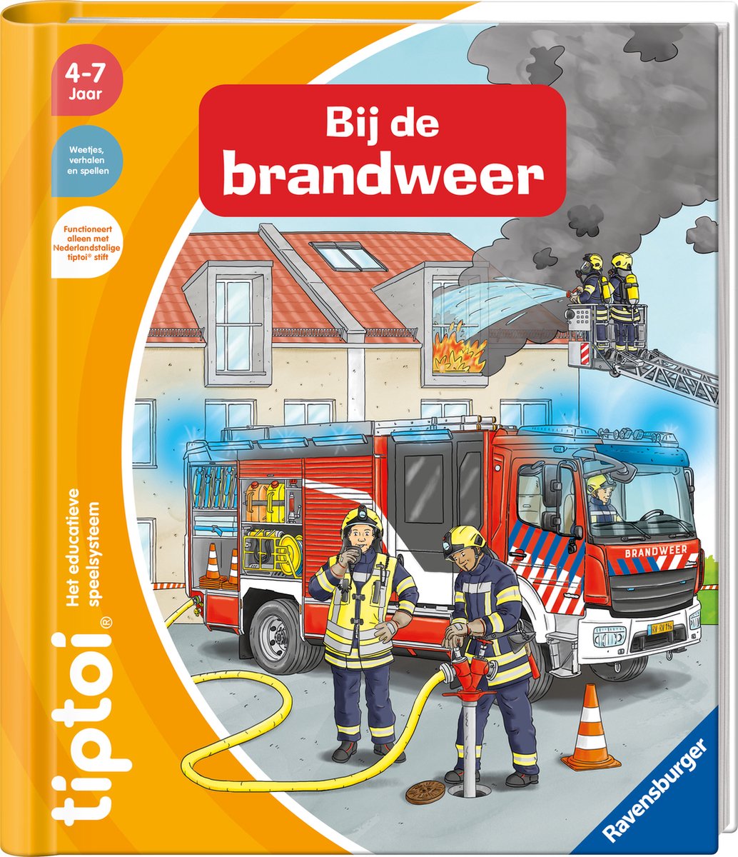 Tiptoi - boek - bij de brandweer - leersysteem