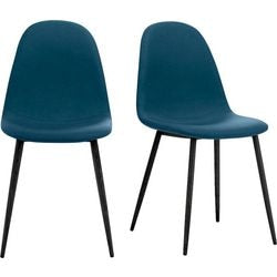 Bezoekersstoel meet powered by paperflow stof blauw