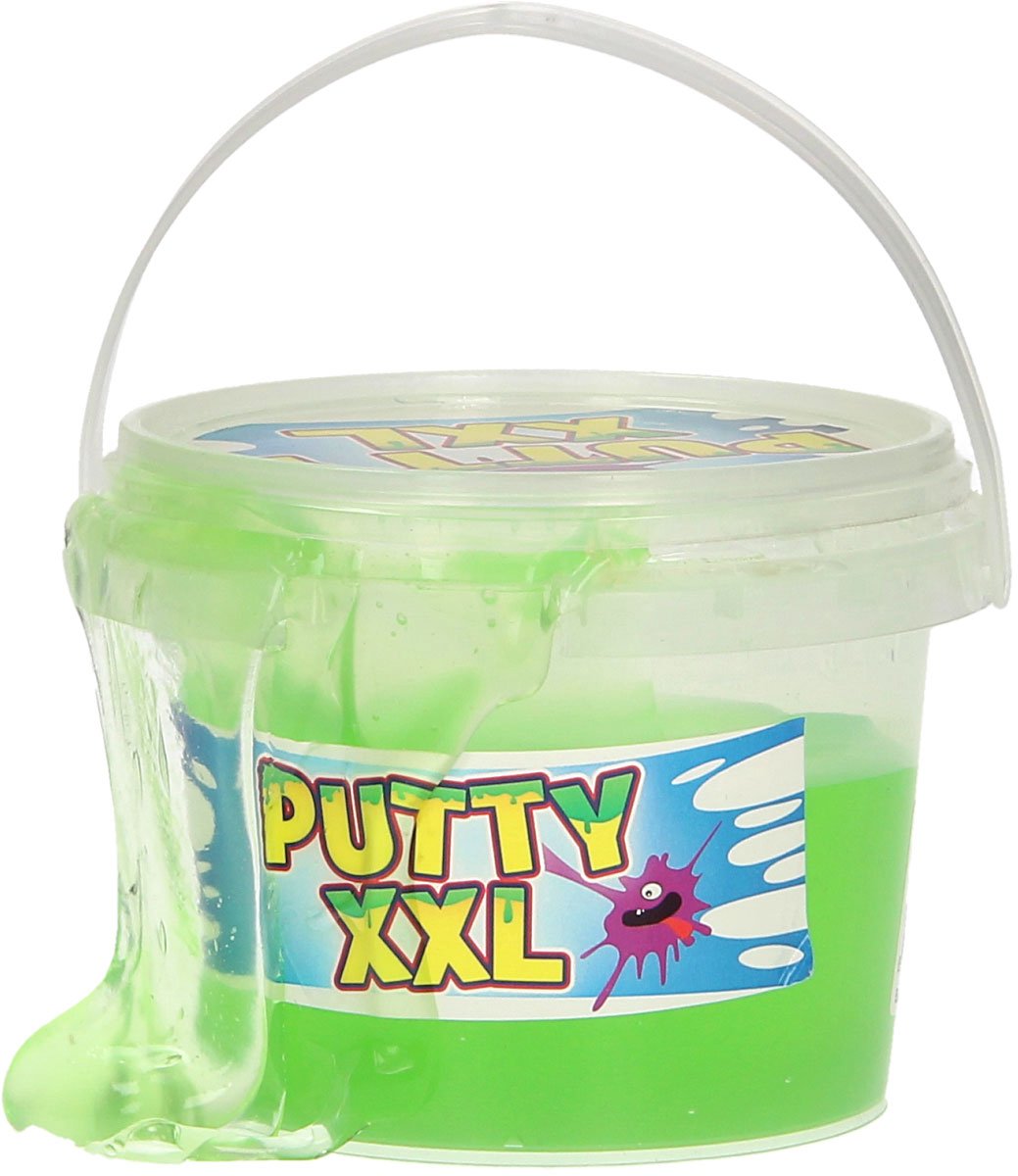 Van manen slijmemmer putty xxl glitter junior 350 gram blauw