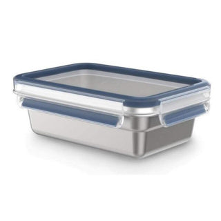 Tefal vershouddoos rvs masterseal rechthoek 0.8 l | 2 stuks