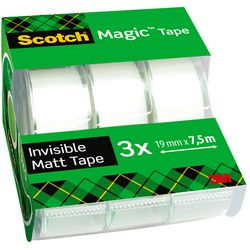 Plakband scotch magic 7500 mm invisible