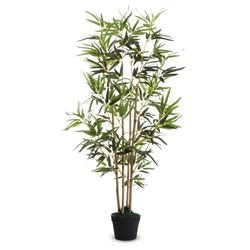 Kunstplant meet bamboe groen 120 cm