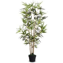 Kunstplant meet bamboe groen 160 cm