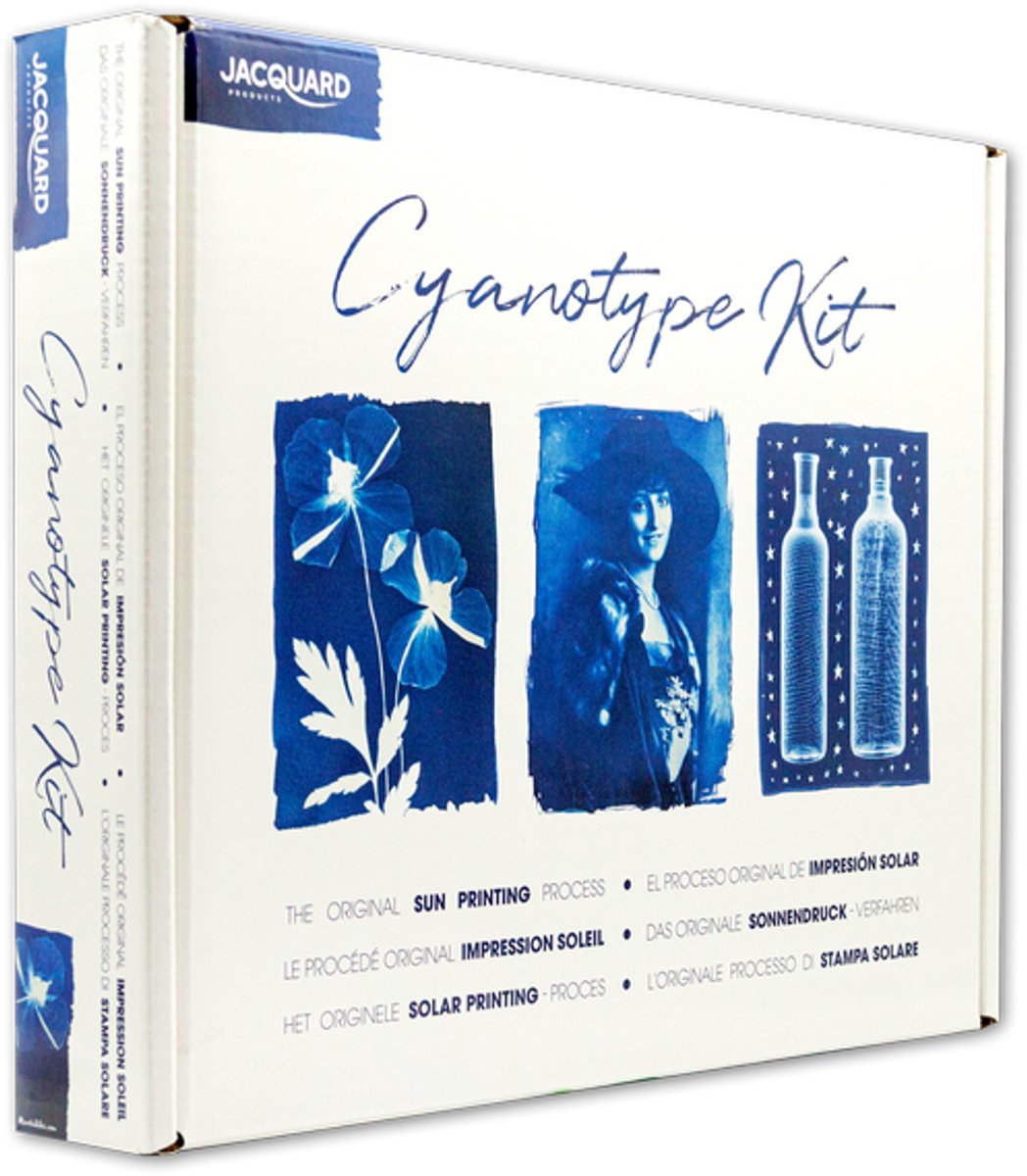 Jacquard cyanotype kit - complete zonnedruk set voor blauwdrukken.