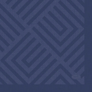 Duni servetten mosaic dark blue 24x24 cm | 12 stuks