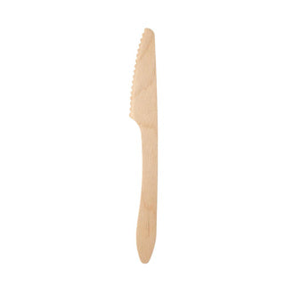 Duni messen 10 stuks hout | 6 stuks