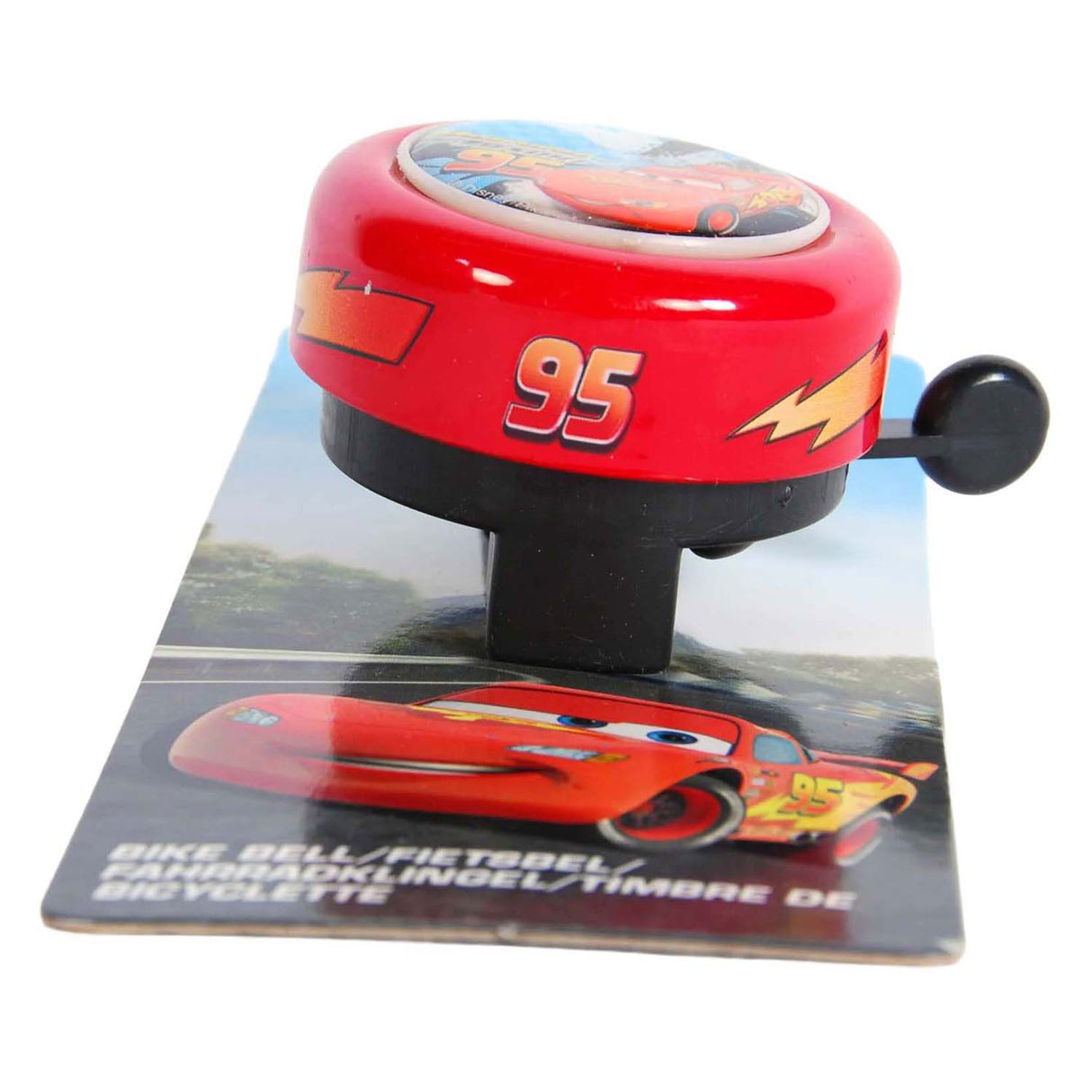 fietsbel Cars rood 54 mm