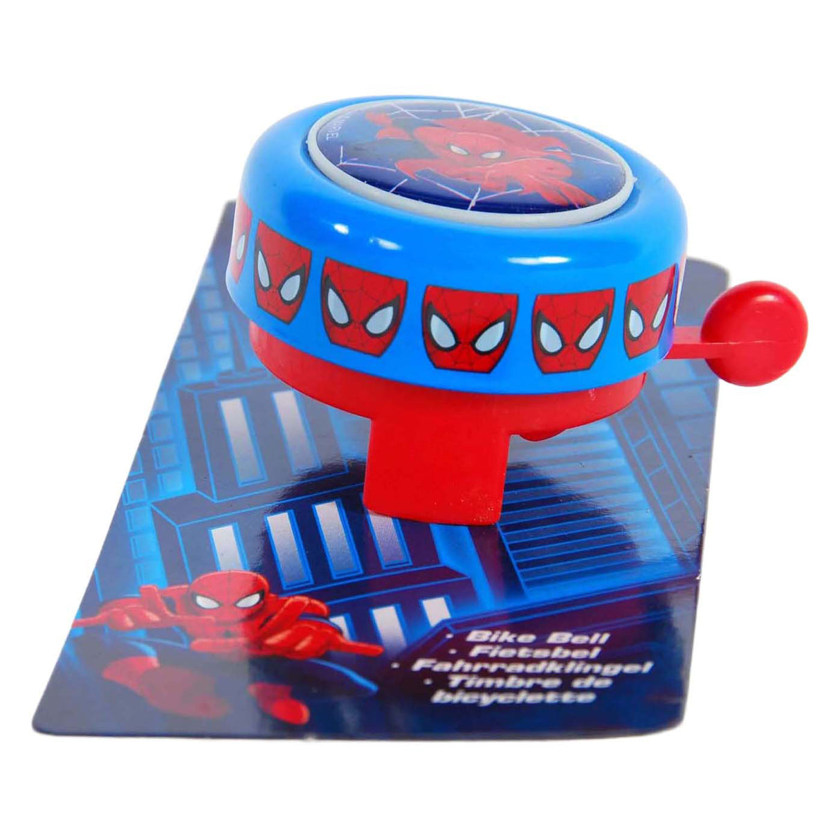 fietsbel Spider-Man blauw rood 54 mm