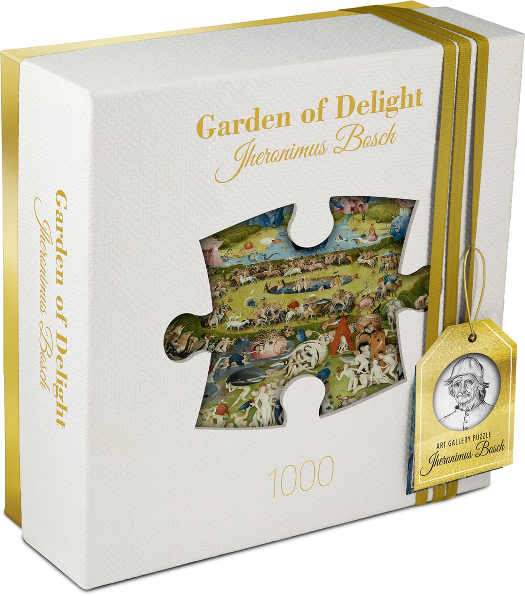 Tucker's fun factory art gallery - de tuin der lusten garden of delight - jheronimus bosch - legpuzzels 1000 stukjes