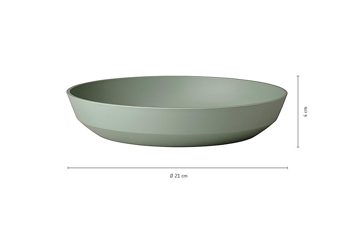 Mepal diep bord silueta ø21cm - wit