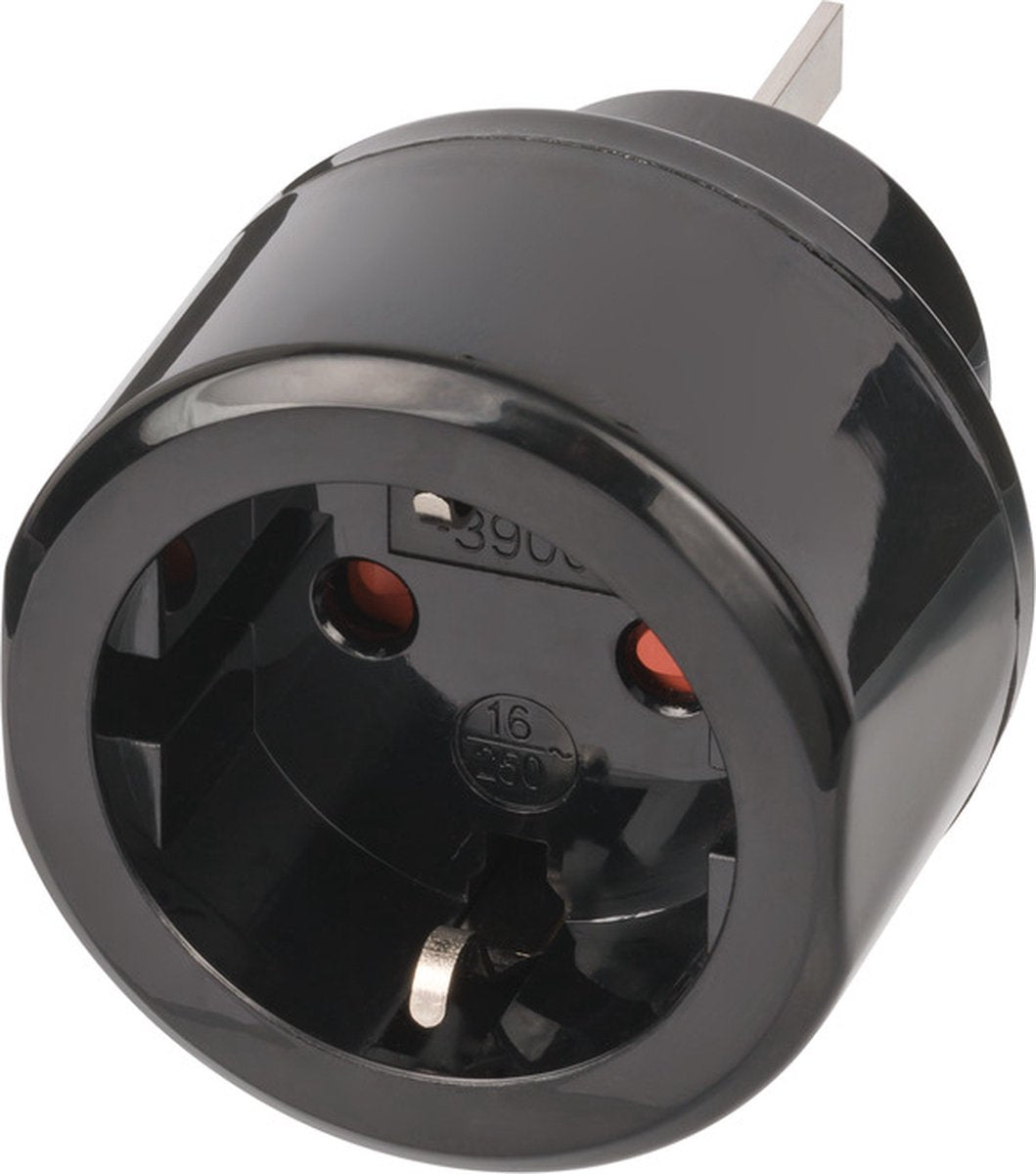Brennenstuhl reisstekker reisadapter (reisstekkeradapter voor: australiã«, china stopcontact en geaarde stekker) zwart