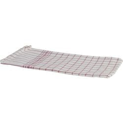 Theedoek betra katoen wit, rood