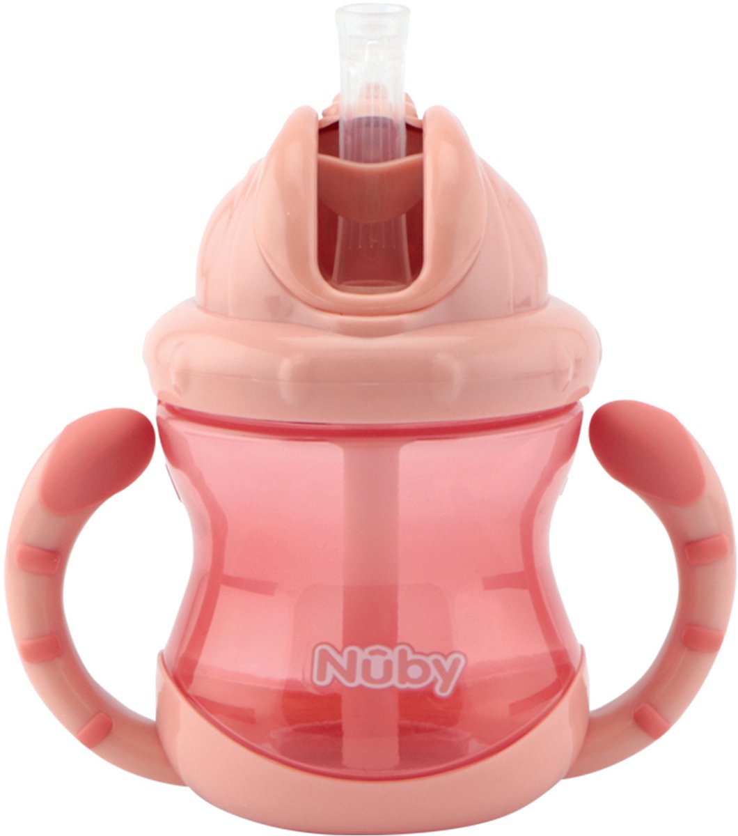 Nûby nuby flip-it drinkbeker - 240 ml - roze