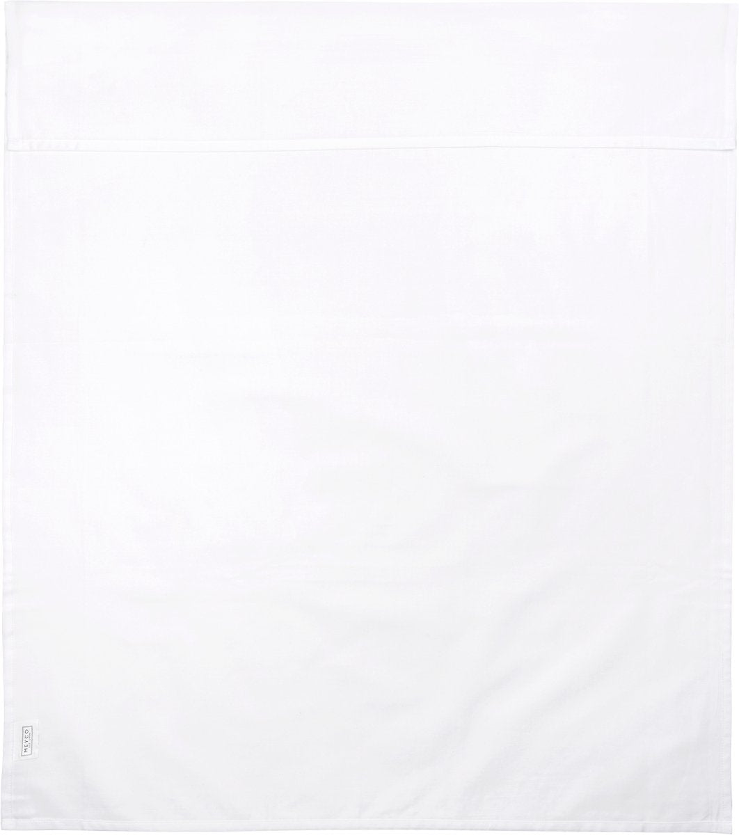 Meyco baby uni ledikant laken - white - 100x150cm - 0.3 tog