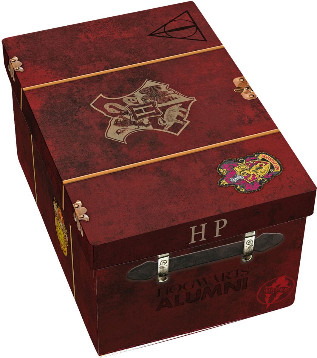 Harry potter hogwarts suitcase - premium geschenkset fanpakket rood