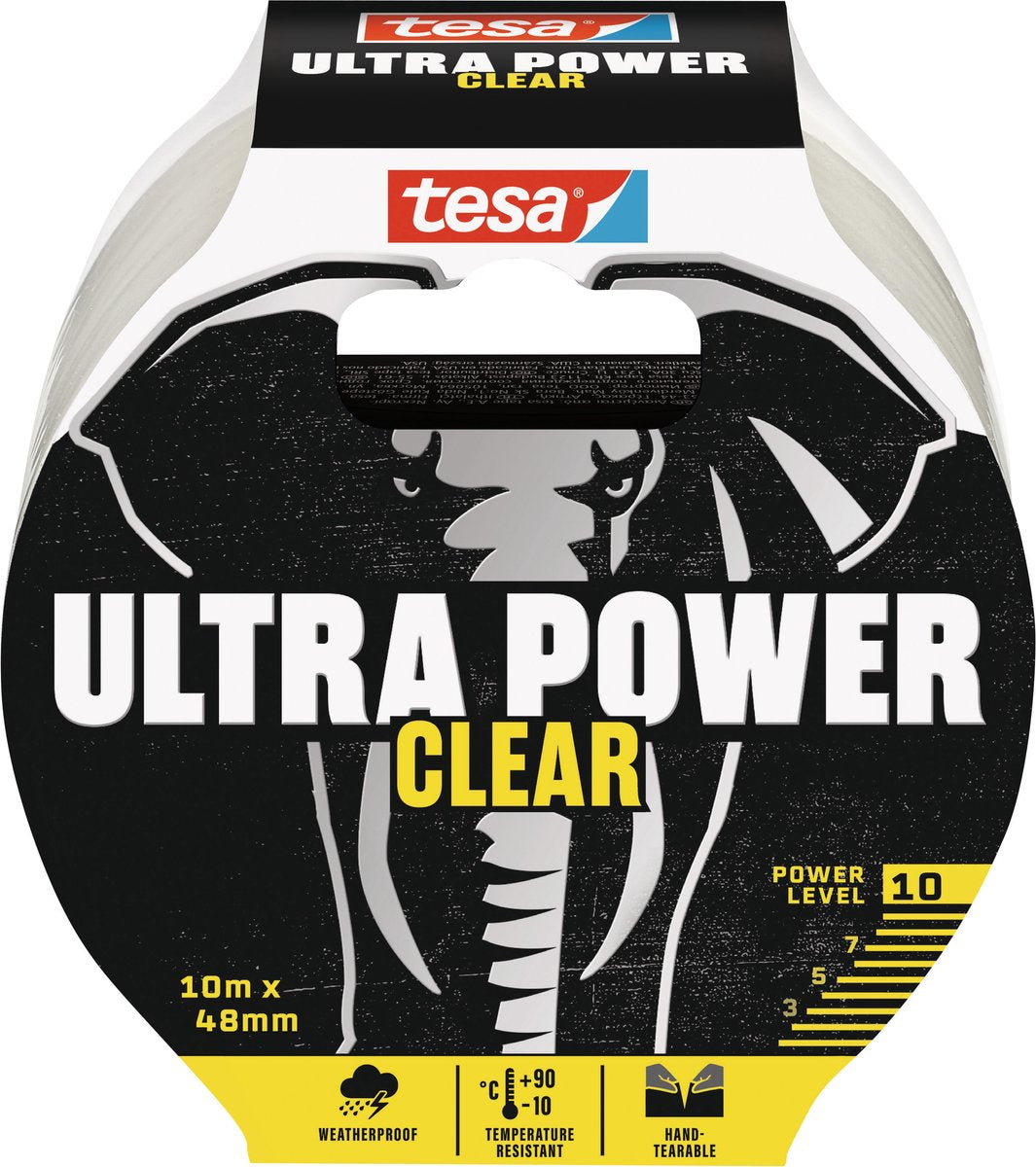 Tesa ultra power clear 56496-00000-00 reparatietape transparant (l x b) 10 m x 48 mm 1 stuk(s)