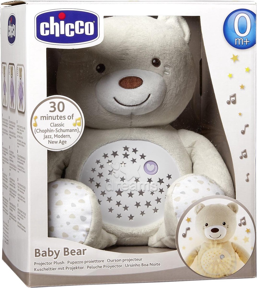 Chicco first dreams projector-beer-grijs