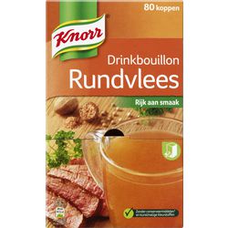 Drinkbouillon knorr rundvlees 80 stuks
