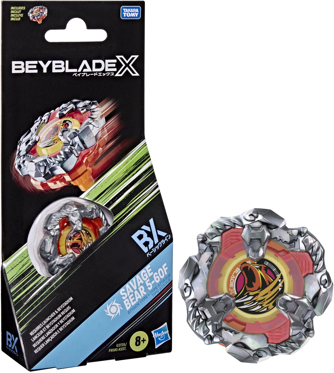 Beyblade x savage bear 5-60f bx boosterpack