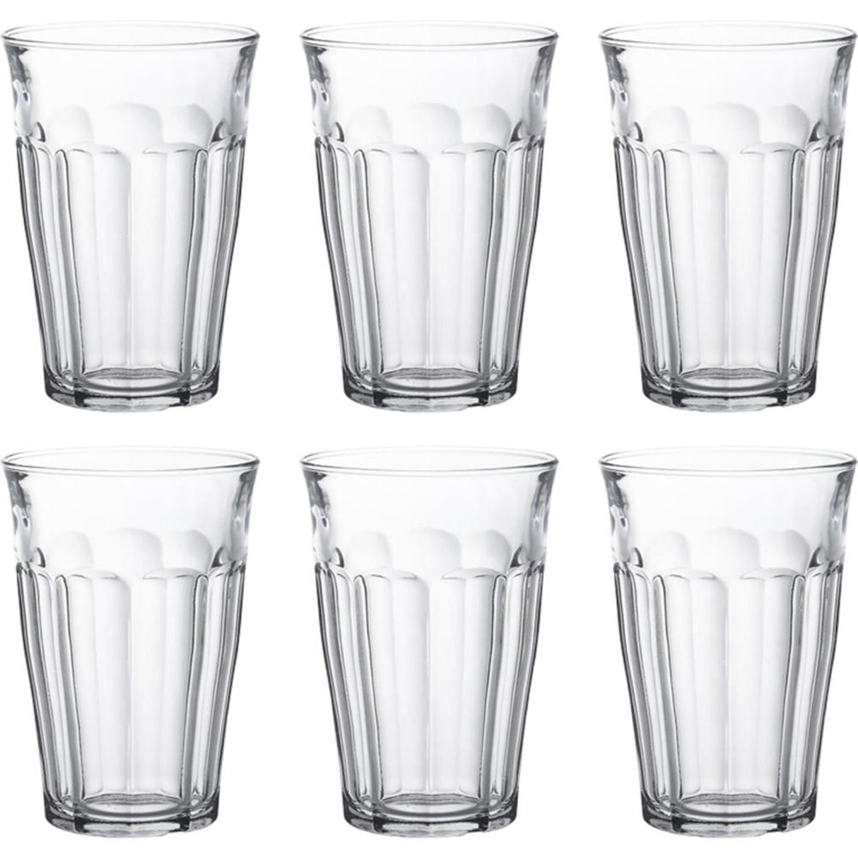 Duralex tumbler picardie hardglas 360ml doos a 6 stuks
