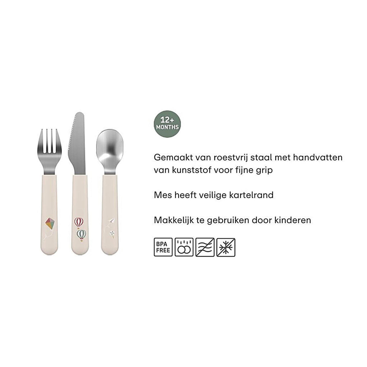 Mepal sunshine rainbow kinderbestekset mio 3-delig