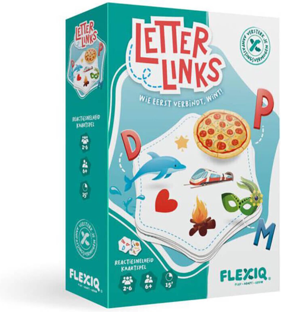 Flexiq letter links - nederlandstalig kaartspel
