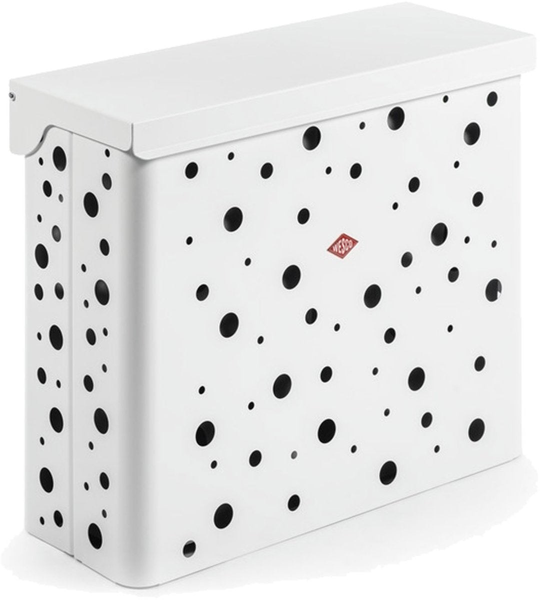 Wesco wasmand duo 2 met inzet | 64 liter | duo wasbox (2x32 liter) | metaal - mat wit | waskorf