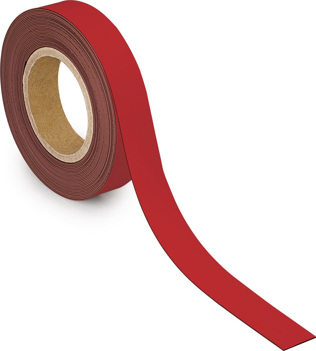Maul magneetband - rood - metaal - beschrijfbaar - 1 stuk - 10 m x 30 mm x 1 mm