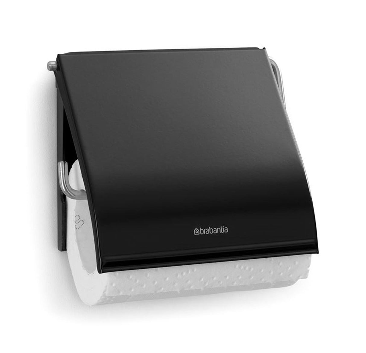 Brabantia toiletrolhouder m klep zwart