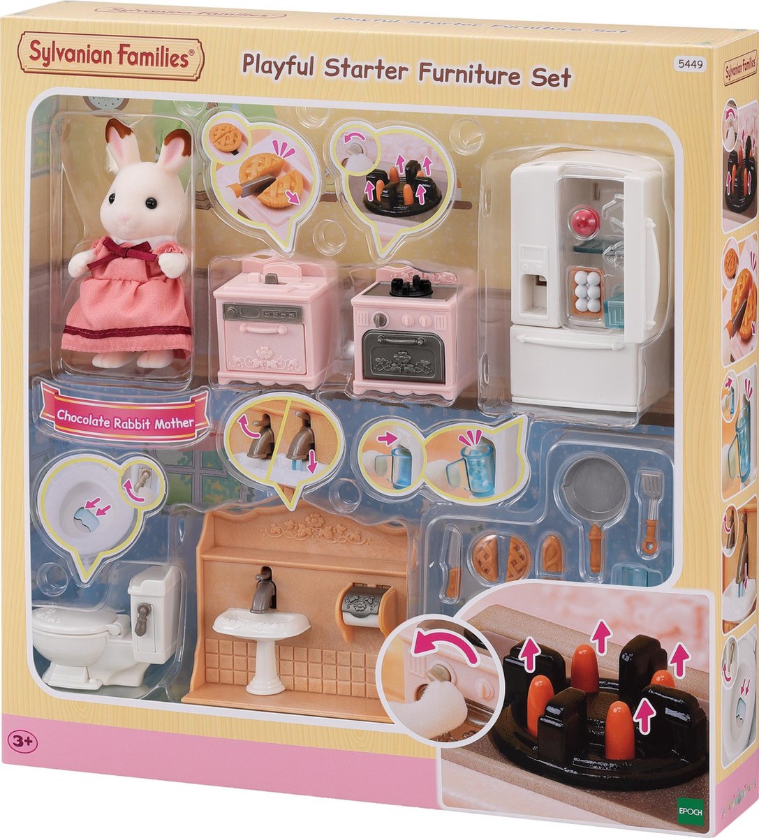 Sylvanian families klassieke meubelset ( moeder) 5449- ideale set om te combineren met poppenhuis ( 5708 5567)
