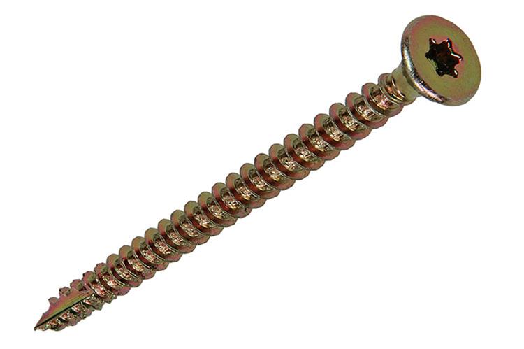 Mack 1017308 - spaanplschr.vzkop-zelfb. geelverz.10 st 4,5 x 60 mm | 10 stuks