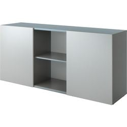 Bach kast met schuifdeuren hammerer 2fh grijs, zilver