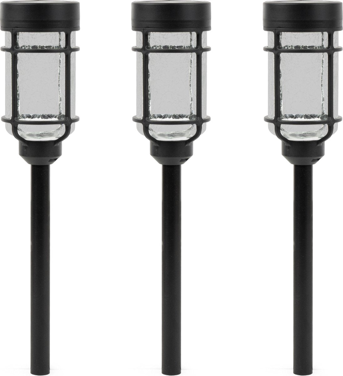Luxform - 3x solar tuinlamp - catala - 6 lumen - set van 3 stuks